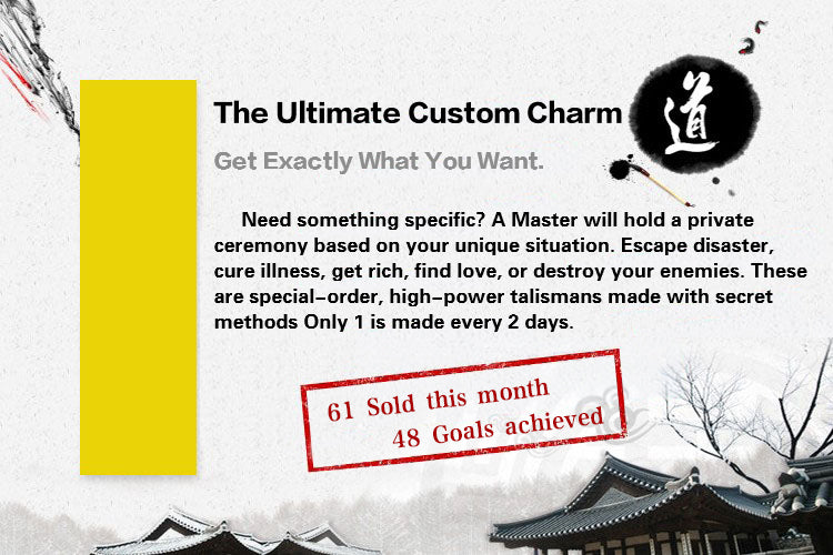 Custom-Made Power Talisman（Personalized Ritual. Maximum Results）